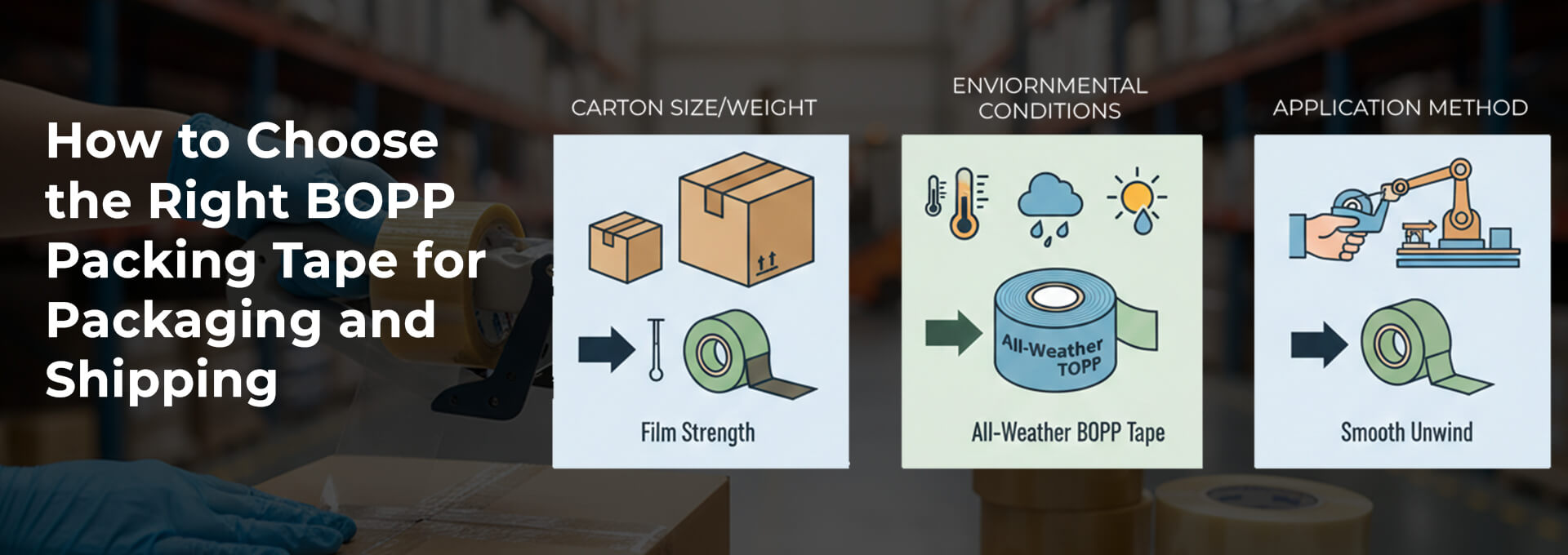 How to Choose the Right BOPP Packing Tape for Packaging and Shipping